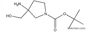 Molecular Structure of 889949-18-2 (tert-Butyl 3-amino-3-(hydroxymethyl)pyrrolidine-1-carboxylate)